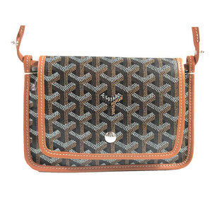 Goyard Pouch Plumet Natural Black Wallet Brown